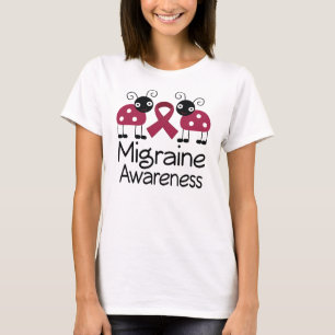 Migräne-Bewusstseins-Burgunder-Band T-Shirt