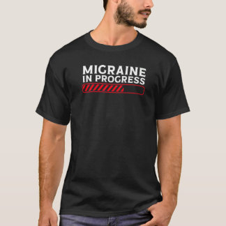 Migräne im Gange Migräne-Kopfschmerz T-Shirt