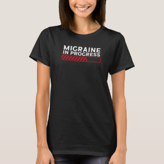 Migräne im Gange Migräne-Kopfschmerz T-Shirt
