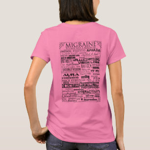 Migräne-T-Shirt-Damen-helle Farben T-Shirt