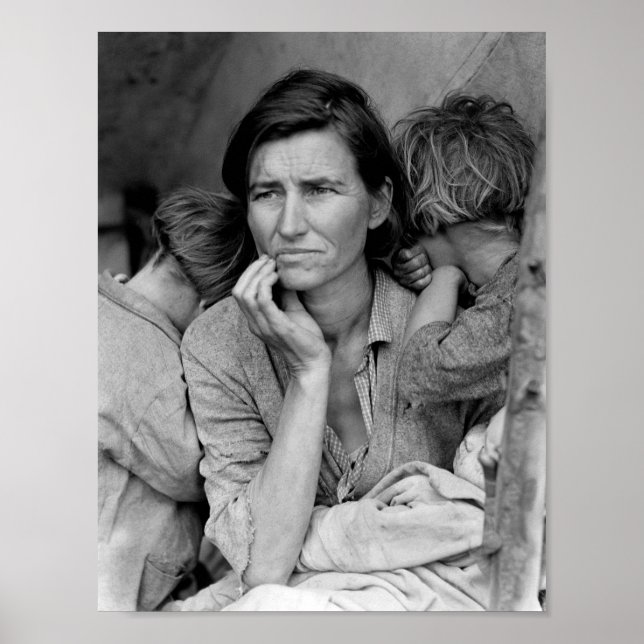 Migrant Mother - Florence Thompson and Children - Poster (Vorne)