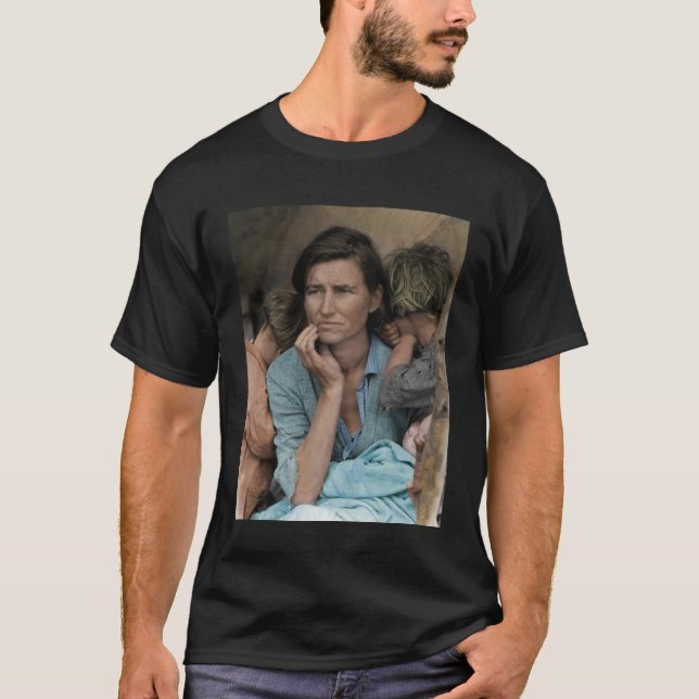 Migrant Mutter Nipomo California von Dorothea Lang T-Shirt (Vorderseite)