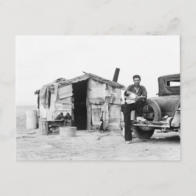 Migrant Zuhause 1937. Postkarte (Vorderseite)