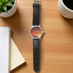 Migration der Schwarzvögel in Quivira Armbanduhr