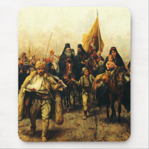 Migration der Serben von Paja Jovanovic Fine Art Mousepad