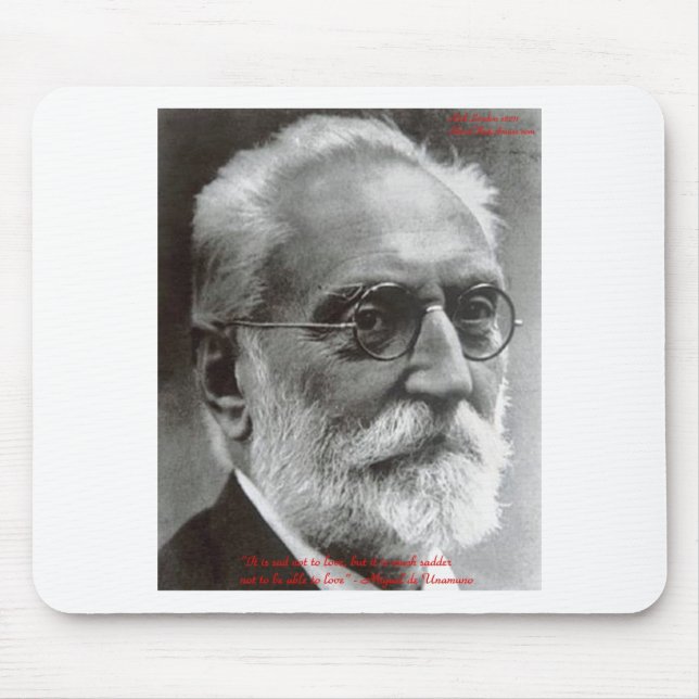 Miguel de Unamuno kann Geschenke und Karten für Li Mousepad (Vorne)