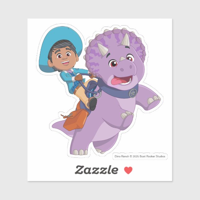 Miguel und Tango | Dino Ranch Aufkleber (Blatt)