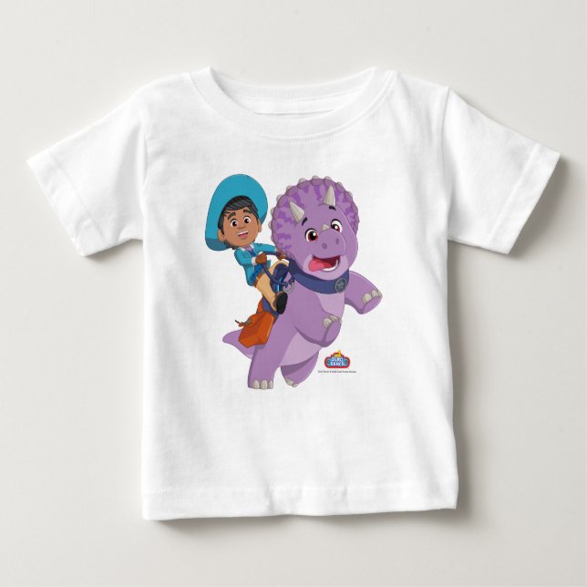 Miguel und Tango | Dino Ranch Baby T-shirt (Vorderseite)