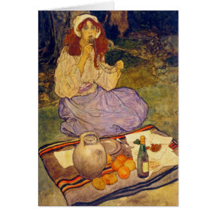 Miguela, agenouillée encore, la met à sa lèvre