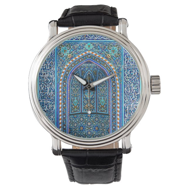 Mihrab - Gebet Niche Armbanduhr (Vorderseite)