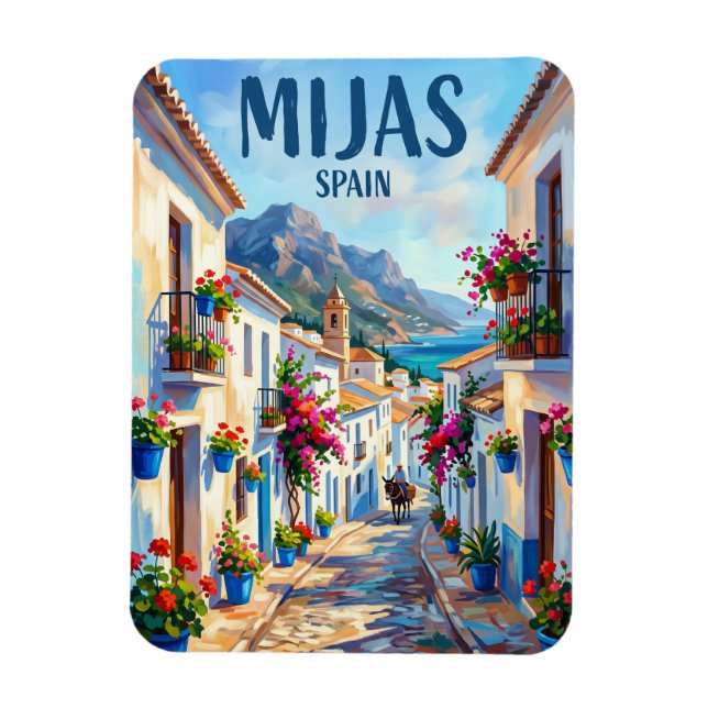 Mijas Spanien Magnet (Vertikal)