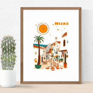 Mijas Spanien Urlaub Andalusien Costa Sol  Poster