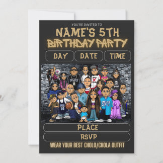 Mijos Party Invitation 90s Theme Kids Birthday Einladung