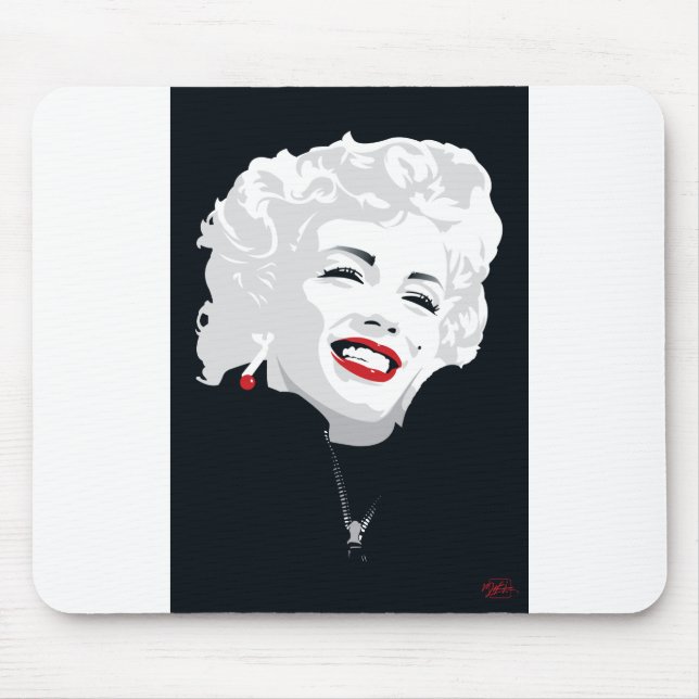 MIK05BW Miki Marilyn.tif Mousepad (Vorne)