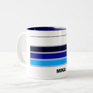 Mika Hakkinen Helm Zweifarbige Tasse