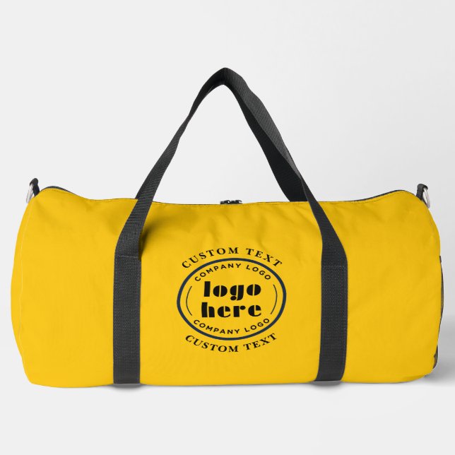 Mikado Yellow Company Logo Business Werbeaktion Duffle Bag (Vorderseite)