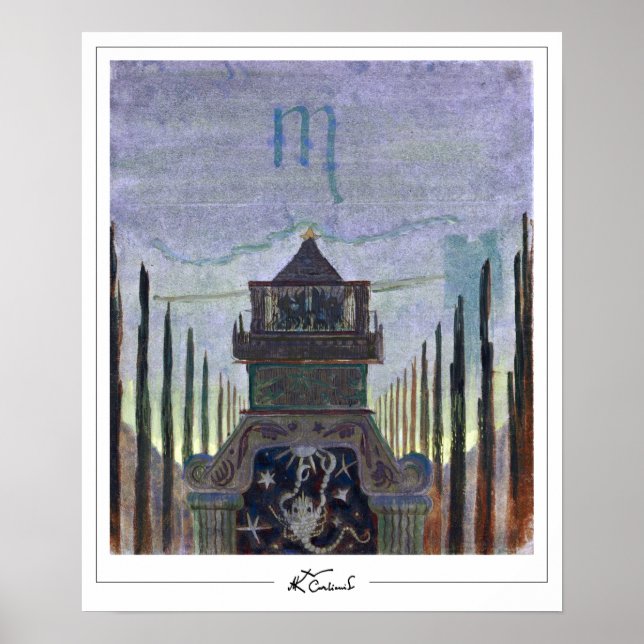 Mikalojus Konstantinas Ciurlionis Zedign Art Post. Poster (Vorne)