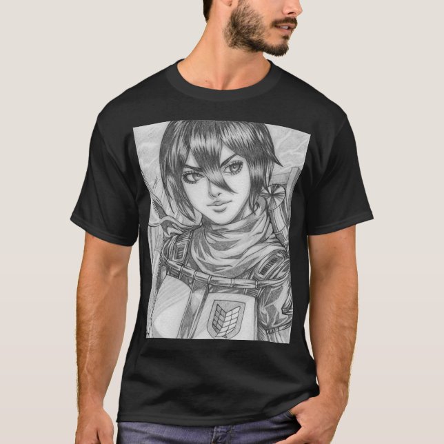Mikasa Ackerman T-Shirt (Vorderseite)