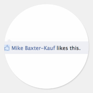 Mike Baxter-Asche mag diese Aufkleber