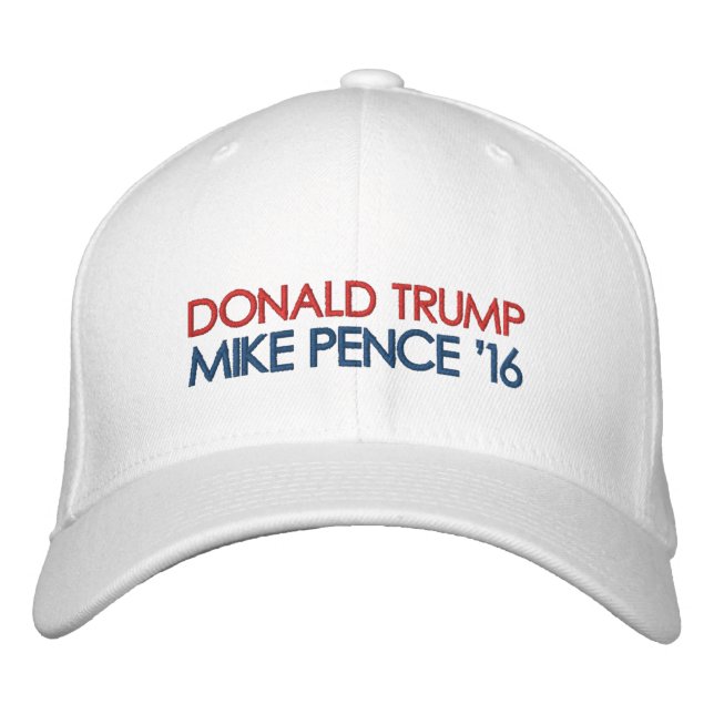 Mike Donald Trump Bestickte Baseballkappe (Vorderseite)