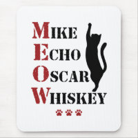 Mike Echo Oscar Whiskey MEOW Cat