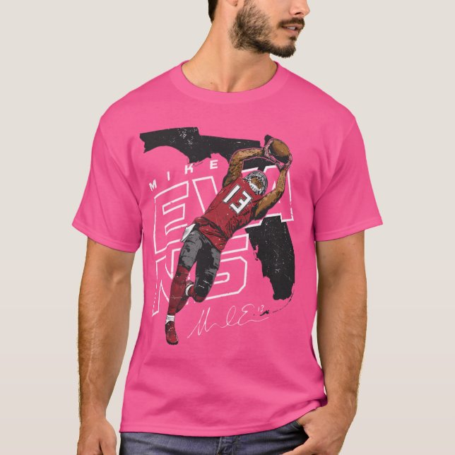 Mike Evans Player Map T-Shirt (Vorderseite)