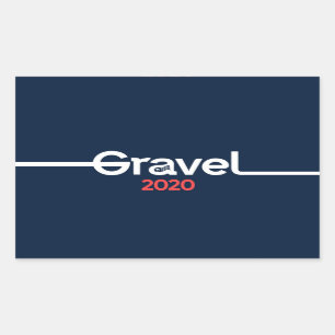 Mike Gravel für Präsident 2020 Rechteckiger Aufkleber