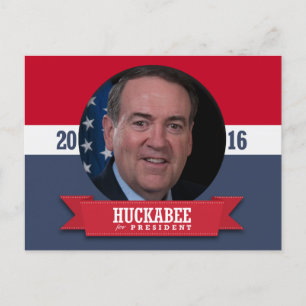 MIKE HUCKABEE 2016 POSTKARTE