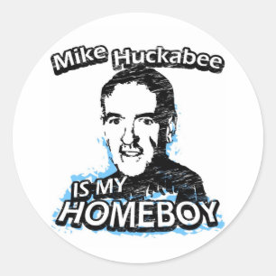Mike Huckabee ist mein Homeboy Runder Aufkleber