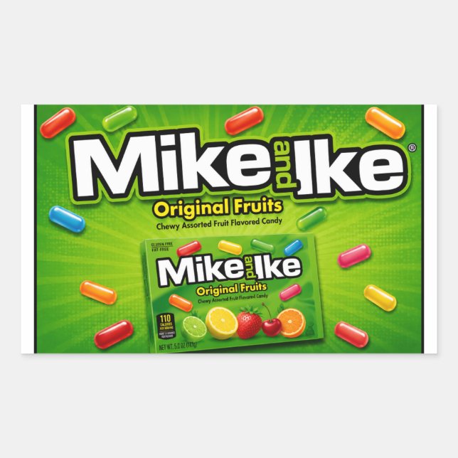 Mike & Ike Candy-Aufkleber Rechteckiger Aufkleber (Vorderseite)