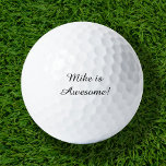 Mike ist ein Phantastischer Golfplatz Golfball<br><div class="desc">Maßgeschneiderte,  mit Ihrem Namen und Monogramm personalisierte Golfbälle oder andere Sondertexte. Klicken Sie auf Anpassen,  um Schriftart und Farben zu bearbeiten oder um eigene Texte und Bilder hinzuzufügen,  um ein einzigartiges Geschenk zu erstellen.</div>