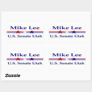 Mike Lee US-Senat Utah 2022 Rechteckiger Aufkleber