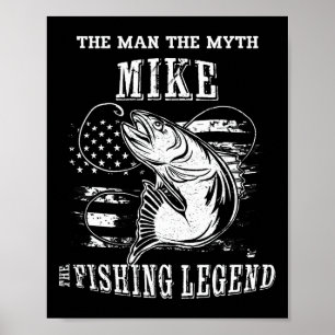 Mike Mann Mythos Angellegende Personalisierter Nam Poster