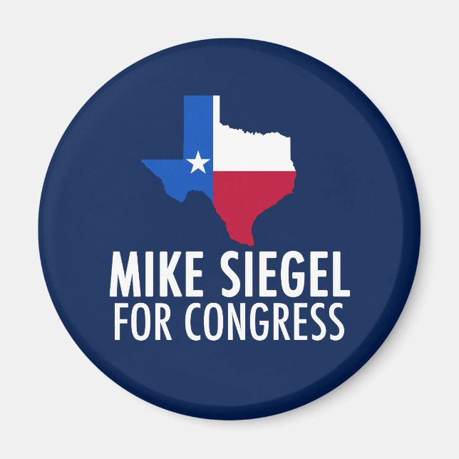 Mike Siegel für den Kongress in Texas Magnet (Vorne)
