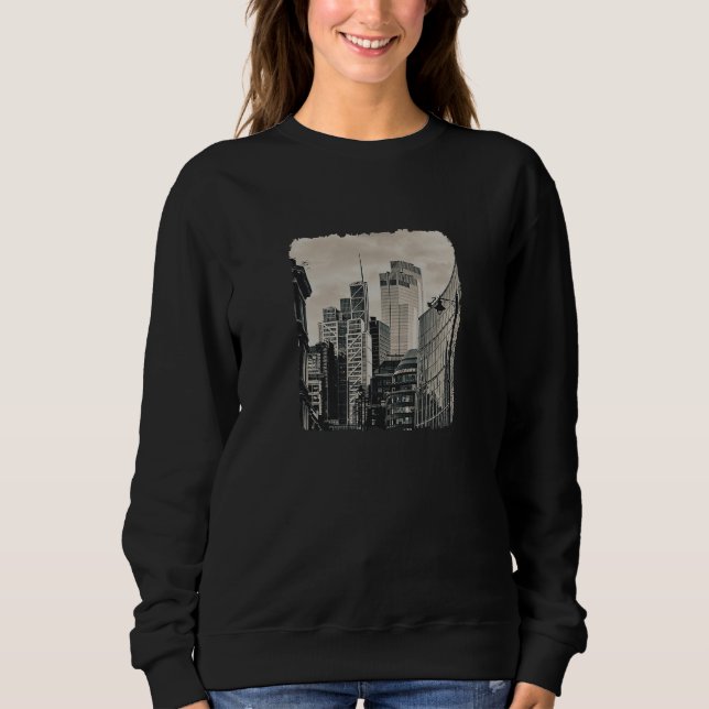 Mike Trow The City London England Sweatshirt (Vorderseite)
