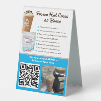 Mike und Jens Frocoa-Tischschild Tischaufsteller