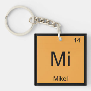 Mikel Name Chemistry Element Periodic Table Schlüsselanhänger