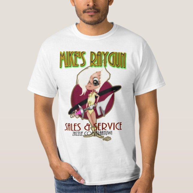 Miken Raygun Verkäufe u. Service T-Shirt (Vorderseite)