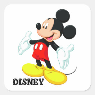 Mikey Mouse Quadratischer Aufkleber