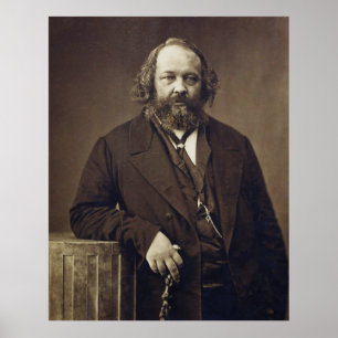 Mikhail Bakunin russischer Sozialanarchist durch Poster