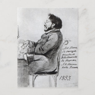 Mikhail Glinka, 1853 Postkarte
