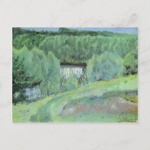 Mikhail Nesterov-Pond Postkarte
