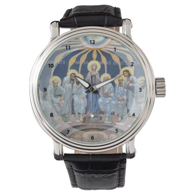 Mikhail Vrubel - Abstieg des Heiligen Geistes auf  Armbanduhr (Vorderseite)
