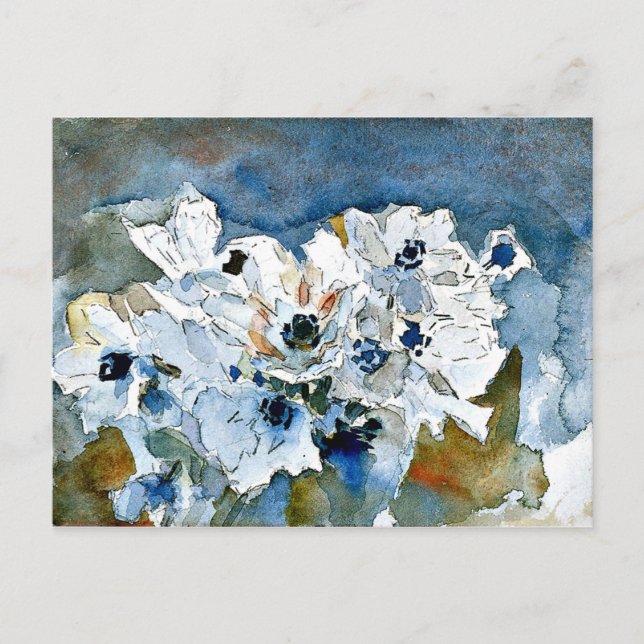 Mikhail Vrubel art: Blumen Postkarte (Vorderseite)