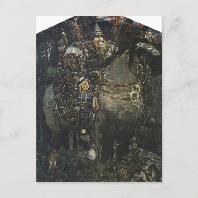 Mikhail Vrubel-Bogatyr Postkarte (Vorderseite)