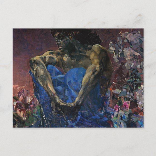 Mikhail Vrubel - Demon Postkarte (Vorderseite)