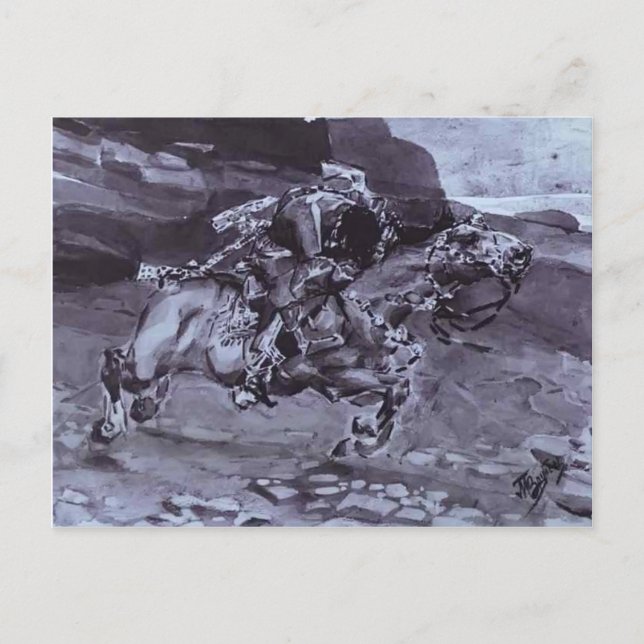 Mikhail Vrubel-Rider Postkarte (Vorderseite)