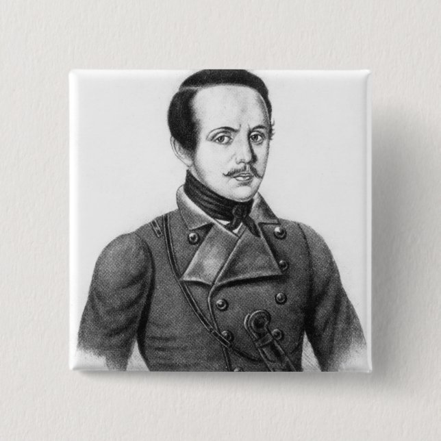 Mikhail Yuryevich Lermontov Button (Vorderseite)