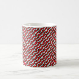 Mikitez rotwhite candycane Christmaspattern Kaffeetasse