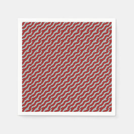 Mikitez rotwhite candycane Christmaspattern Serviette